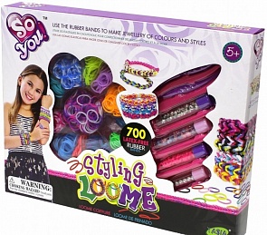 Набор для создания украшений из эластичных резинок, бисера и бусинок (Tasia, TAL08150)